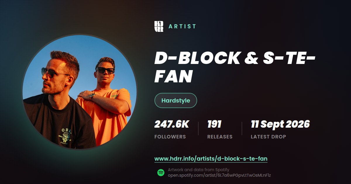 D-Block & S-te-Fan link preview card