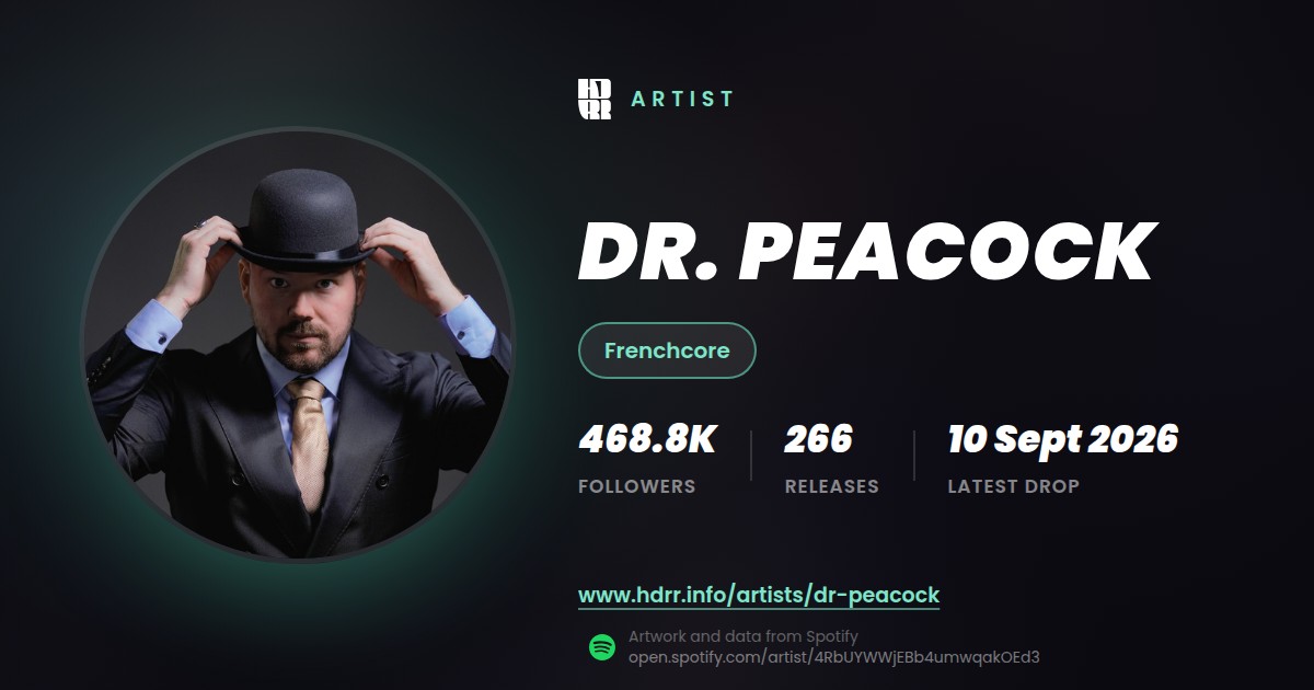 Dr. Peacock link preview card