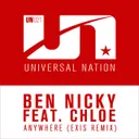 Anywhere - Exis Remix by Ben Nicky, Exis, Chloe - Hardstyle cover art