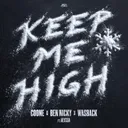 Keep Me High by Coone, Ben Nicky, Wasback, ALYSSA - Hardstyle cover art