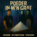 Poeder In M'n Graf by Cryogenic, HET POMPSTATION, Titan Hexor - Uptempo cover art