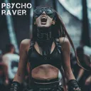 Psycho Raver by GEWOONRAVES, Zentryc, DNNS - Hard Techno cover art