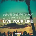 Live Your Life by Headhunterz, Crystal Lake - Hardstyle cover art