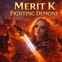 Merit K - Fighting Demons ! by Merit K - Hardstyle cover art