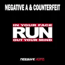Run - Original Mix by Negative A, Counterfeit - Hardcore cover art