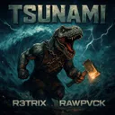 TSUNAMI by RAWPVCK, R3TRIX - Uptempo cover art