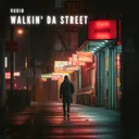 WALKIN' DA STREET by RUBIØ - Hard Techno cover art