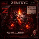 ALL DAY ALL NIGHT by Zentryc, Redhot - Hard Techno cover art
