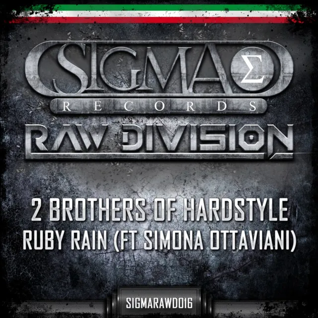 Ruby Rain by 2 Brothers Of Hardstyle, Simona Ottaviani - Hardstyle cover art