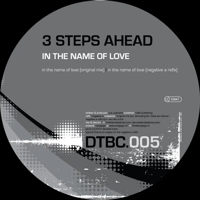 In The Name Of Love - Negative A Refix Edit by 3 Steps Ahead - Hardcore cover art