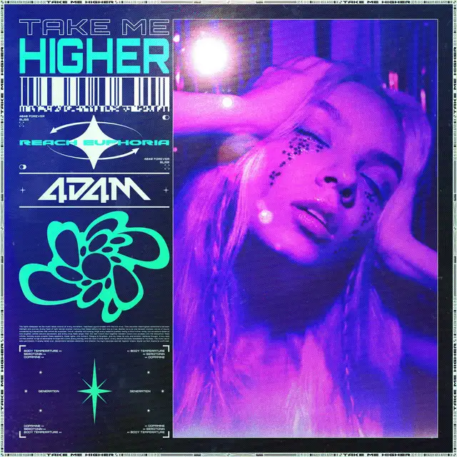 TAKE ME HIGHER by 4D4M - Hardstyle cover art