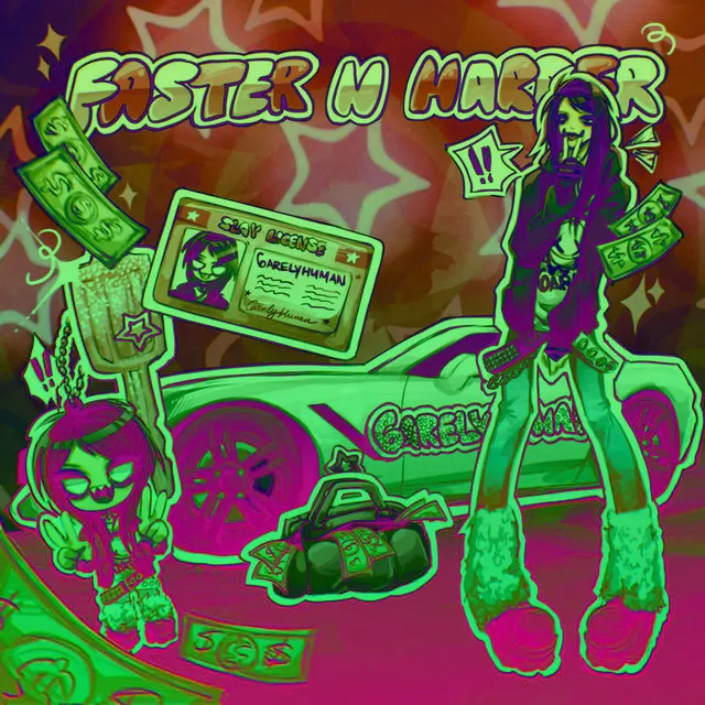 Faster n Harder - Lil Texas Remix by 6arelyhuman, Lil Texas, Sassy Scene - Uptempo cover art
