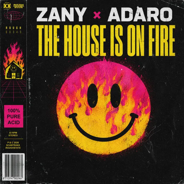 The House Is On Fire by Adaro, Zany - Hardstyle cover art