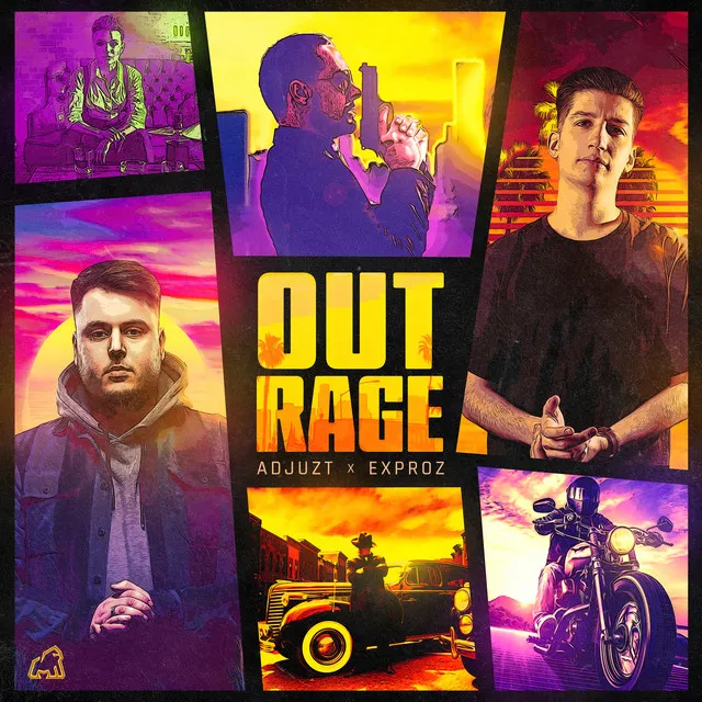 OUTRAGE by Adjuzt, Exproz - Rawstyle cover art