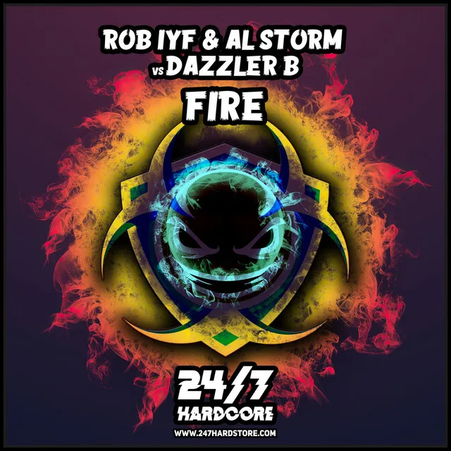 Fire by Al Storm, Rob IYF, Dazzler B - Happy Hardcore cover art
