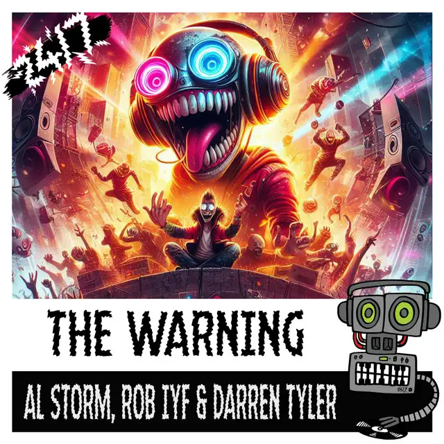 The Warning by Al Storm, Rob IYF, 247 Hardcore, Darren Tyler - Happy Hardcore cover art