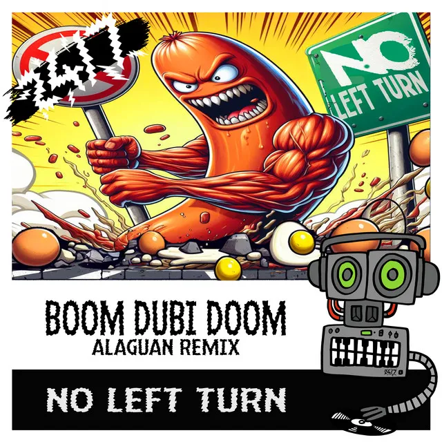 Dum Dubi Doom - Alaguan Radio Mix by Alaguan, No Left Turn - Happy Hardcore cover art