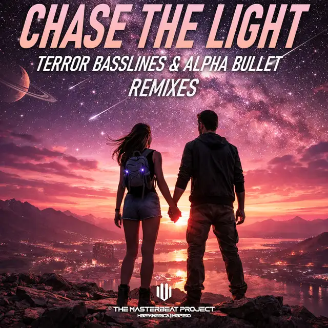 Chase The Light - Yuebai Remix by Alpha Bullet, Yuebai, Terror Basslines - Hardstyle cover art