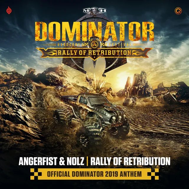 Rally Of Retribution (Official Dominator 2019 Anthem) by Angerfist, Nolz - Hardcore cover art