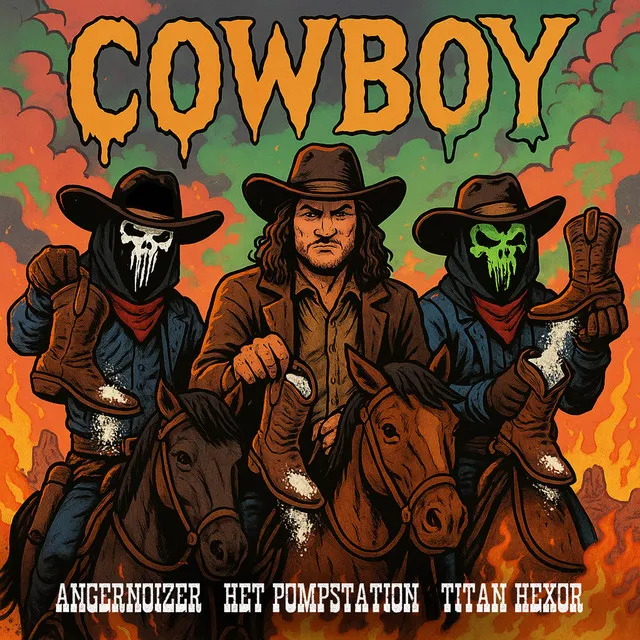 Cowboy by Angernoizer, HET POMPSTATION, Titan Hexor - Speedcore cover art