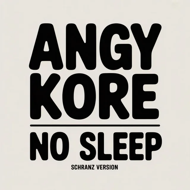 No sleep - Schranz version by AnGy KoRe - Hard Techno cover art