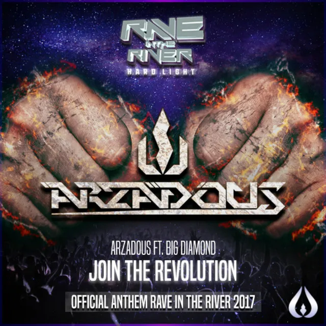 Join The Revolution [Official Rave In The River 2017 Anthem] by Arzadous, Big Diamond - Rawstyle cover art