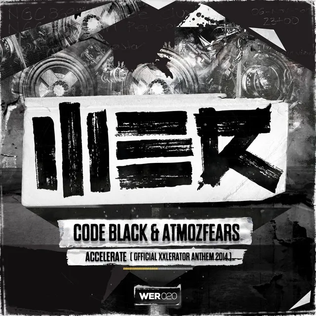 Accelerate (Official XXlerator Anthem 2014) by Atmozfears, Code Black - Hardstyle cover art