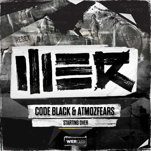 Starting Over by Atmozfears, Code Black - Hardstyle cover art