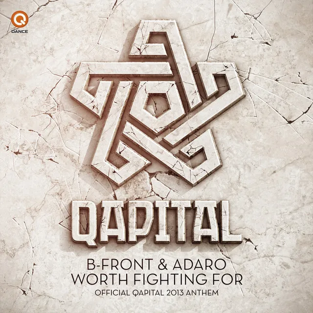 Worth Fighting For (Qapital Anthem 2013) by B-Front, Adaro - Hardstyle cover art