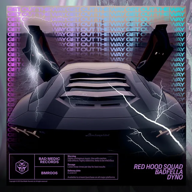Get Out The Way by Badfella, Red Hood Squad, DYNO - Rawstyle cover art