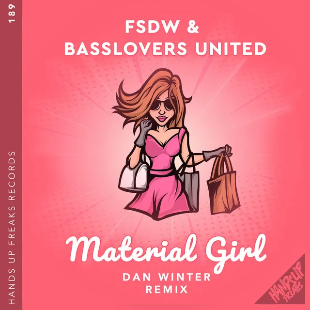 Material Girl by Basslovers United, FSDW - Hardstyle cover art