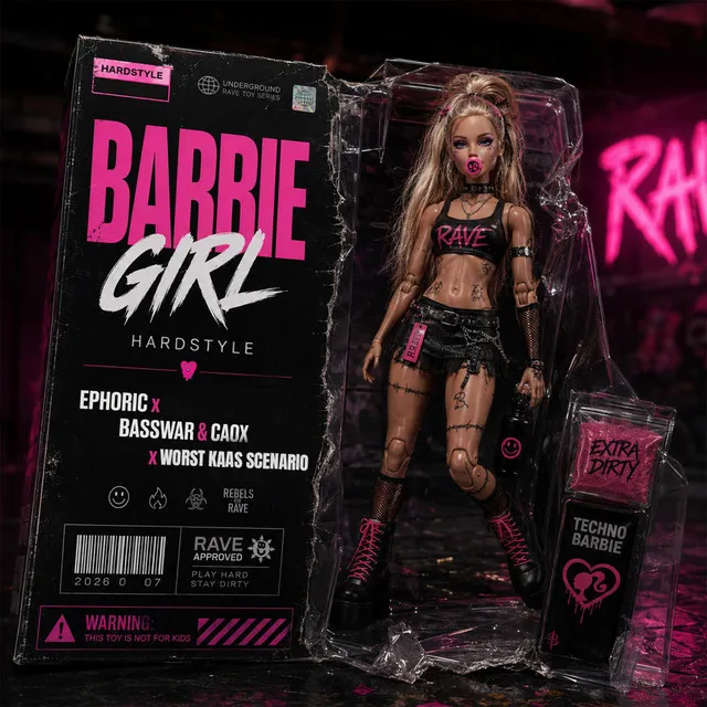 Barbie Girl by BassWar & CaoX, Ephoric, Worst Kaas Scenario, Worst Kaas Scenario & BassWar & CaoX - Hardstyle cover art