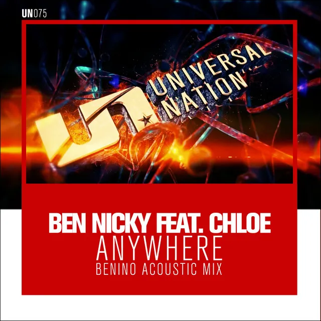 Anywhere - Benino Acoustic Mix by Ben Nicky, Chloe, Benino - Hardstyle cover art