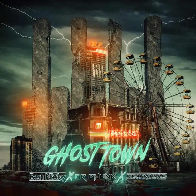 Ghost Town by Ben Nicky, Dr Phunk, Technikore - Hardstyle cover art