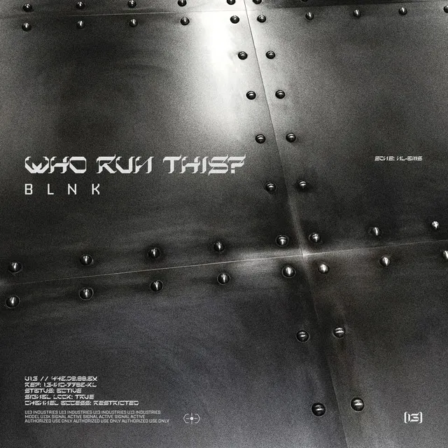 WHO RUN THIS? by BLNK - Hard Techno cover art