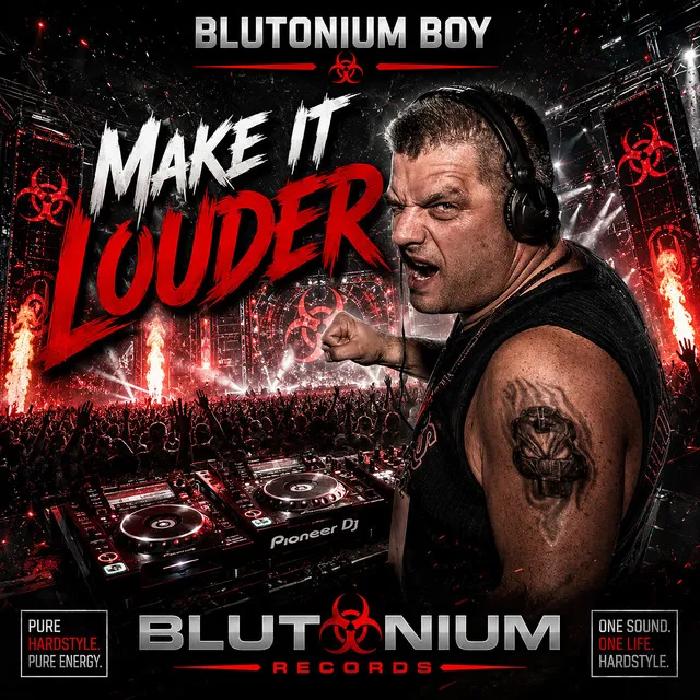 Make It Louder - DJ Virus Remix Short Cut by Blutonium Boy - Hardstyle cover art