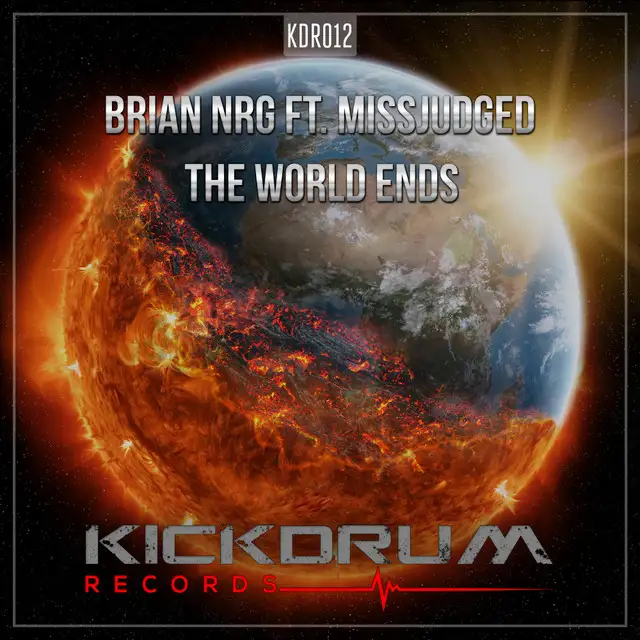 The World Ends - Radio Edit by Brian NRG, Miss Judged - Hardstyle cover art