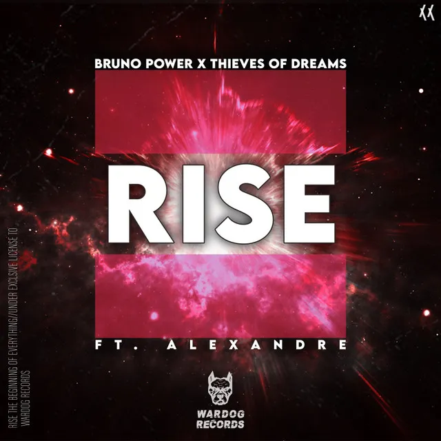 Rise by Bruno Power, Thieves Of Dreams, Alexandre - Hardstyle cover art