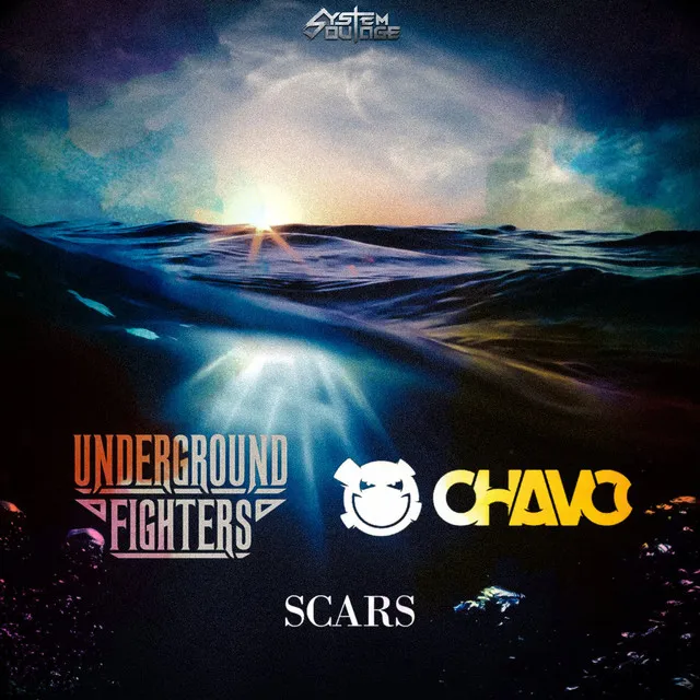 Scars by Chavo, Underground Fighters, System Outage - Hardstyle cover art