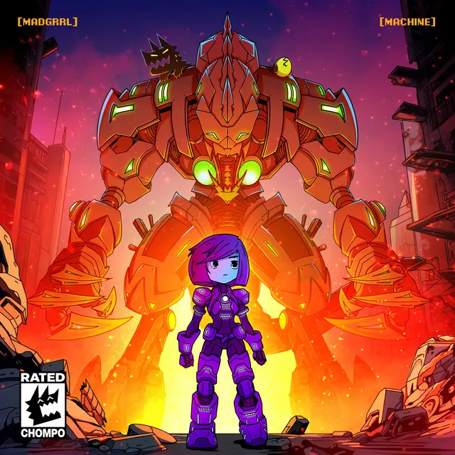 MACHINE by CHOMPO, MADGRRL - Hard Techno cover art