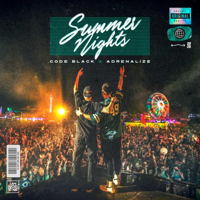 Summer Nights by Code Black, Adrenalize - Hardstyle cover art