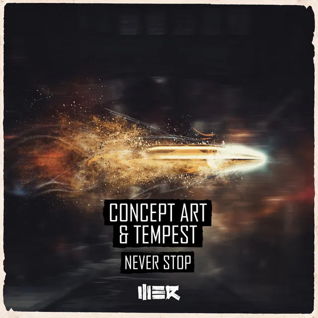 Never Stop by Concept Art, Tempest - Hardstyle cover art