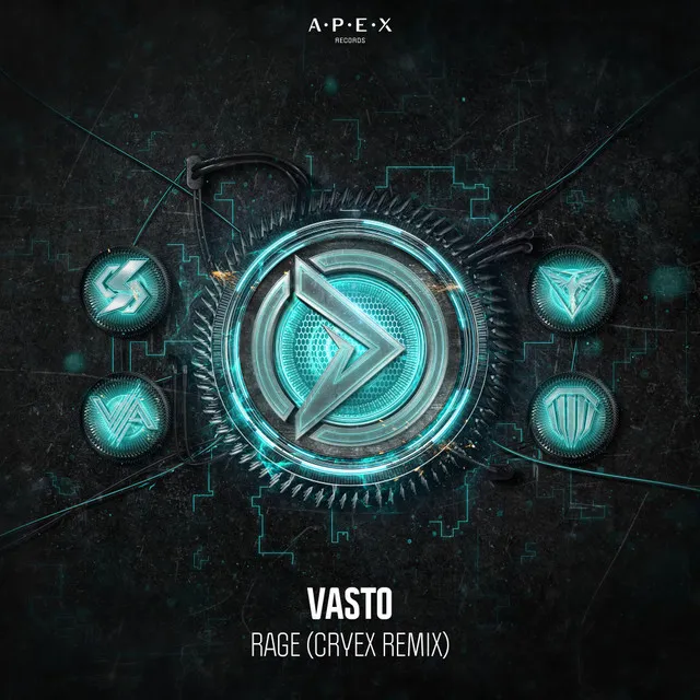 Rage - Cryex Remix by Cryex, Vasto - Rawstyle cover art
