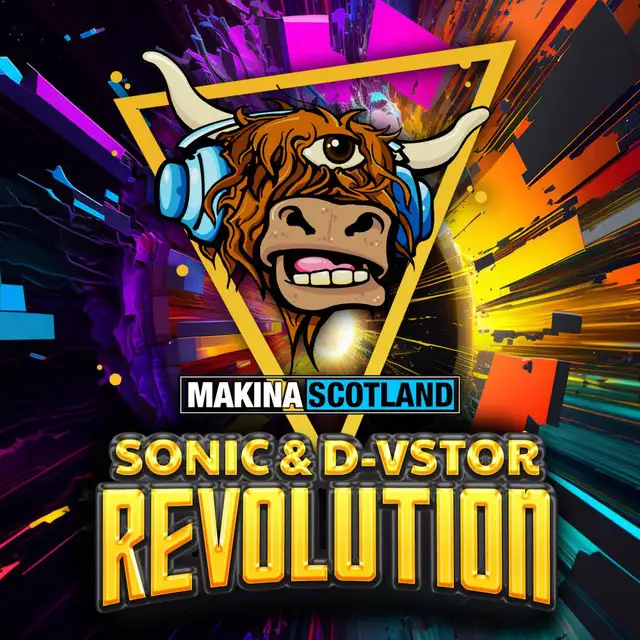 Revolution by D-Vstor, Makina Scotland, DJSØNIC - Hardstyle cover art