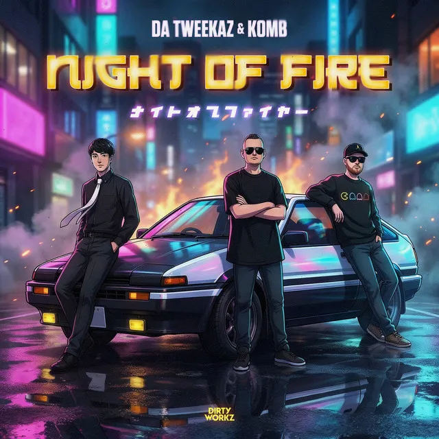 Night Of Fire by Da Tweekaz, Komb - Hardstyle cover art