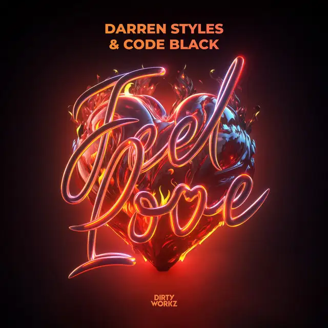 Feel Love by Darren Styles, Code Black - Hardstyle cover art