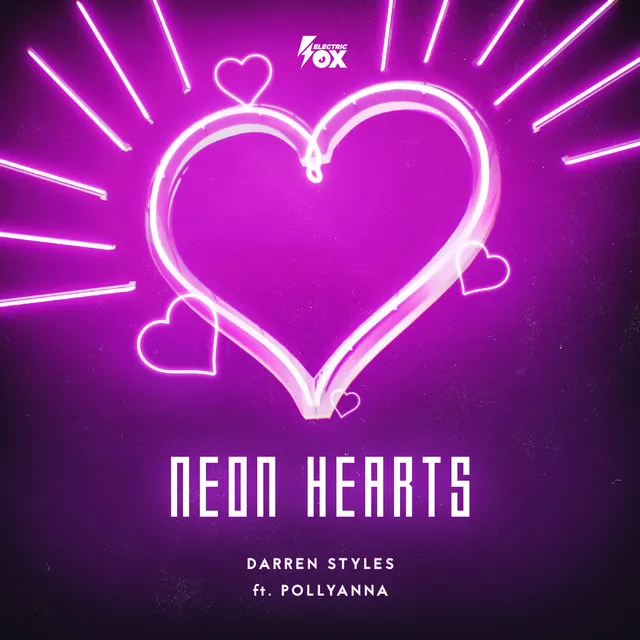 Neon Hearts by Darren Styles, PollyAnna - Happy Hardcore cover art