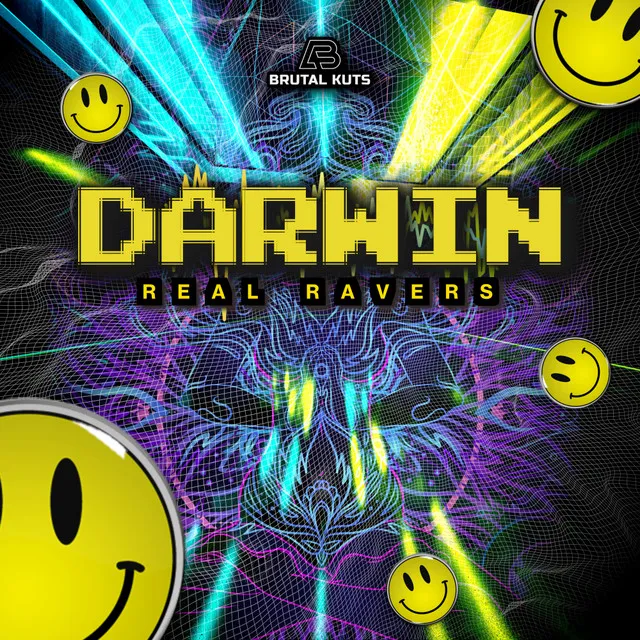 Real Ravers by Darwin - Happy Hardcore cover art