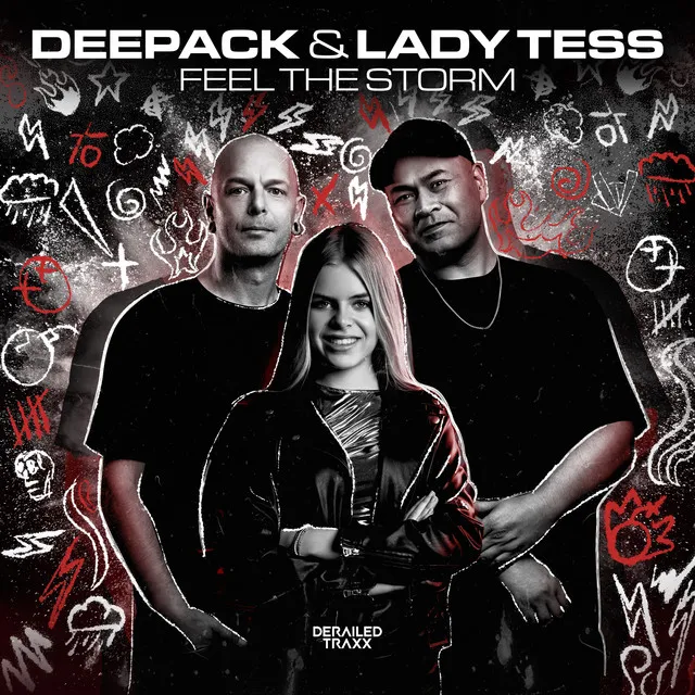 Feel The Storm by Deepack, DJ Lady Tess - Hardstyle cover art