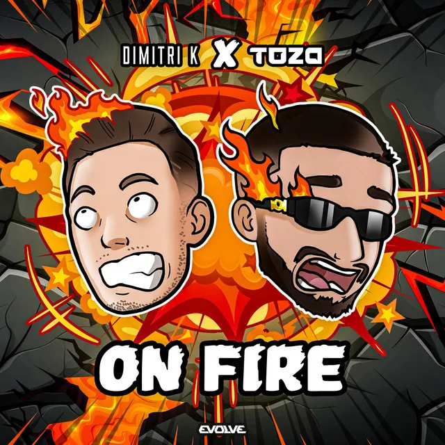 ON FIRE by Dimitri K, TOZA - Uptempo cover art